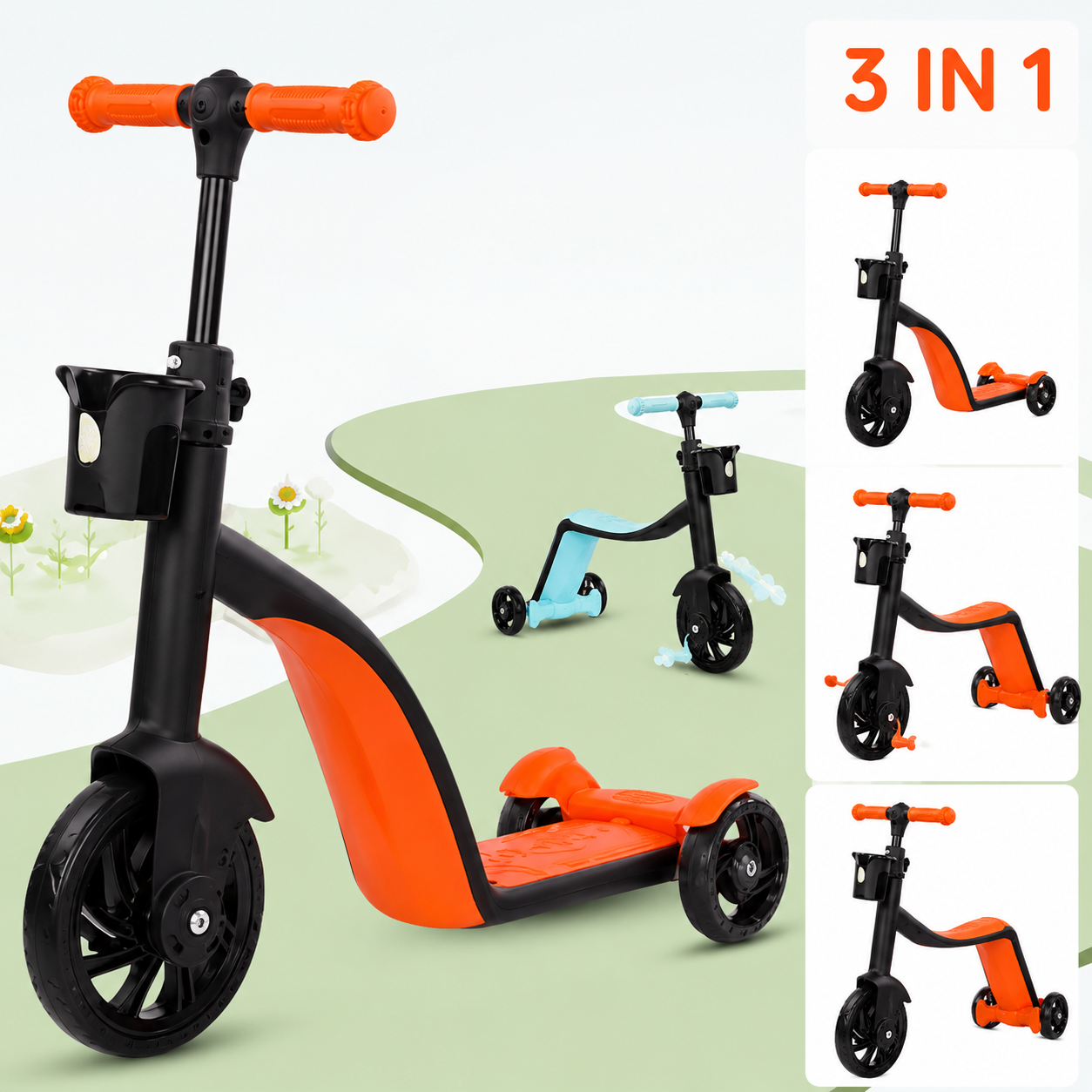 3-in-1 Grow-With-Me Scooter