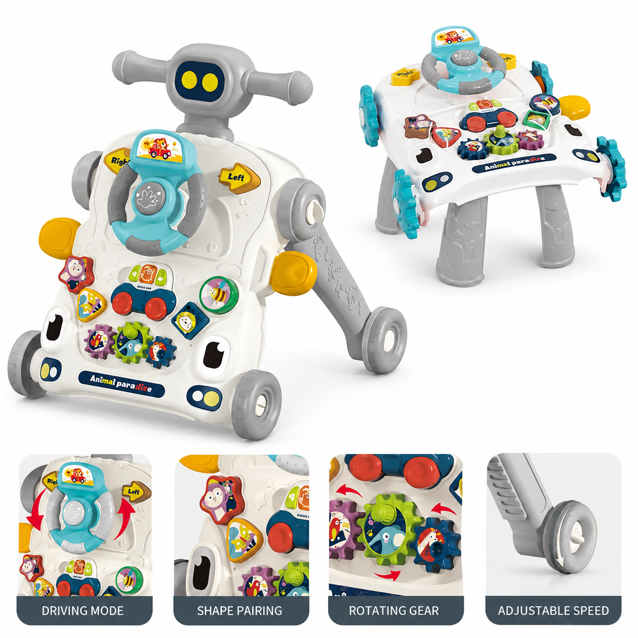 5-in-1 Baby Activity Walker