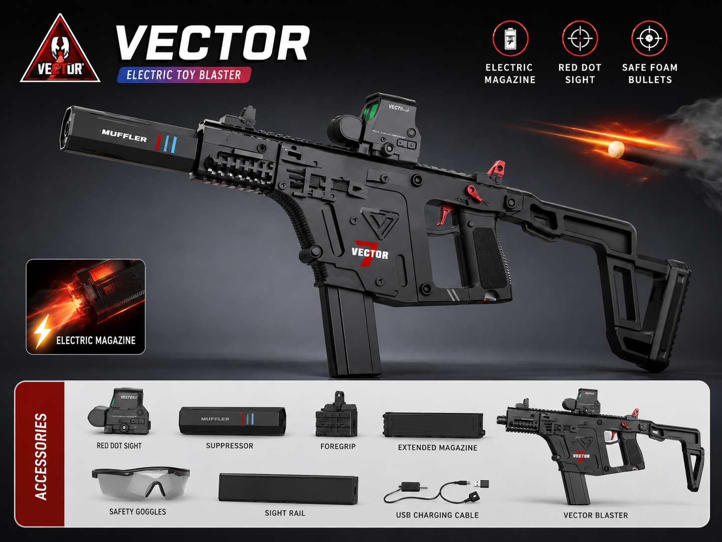 Vector Gel Blaster (Rechargeable)
