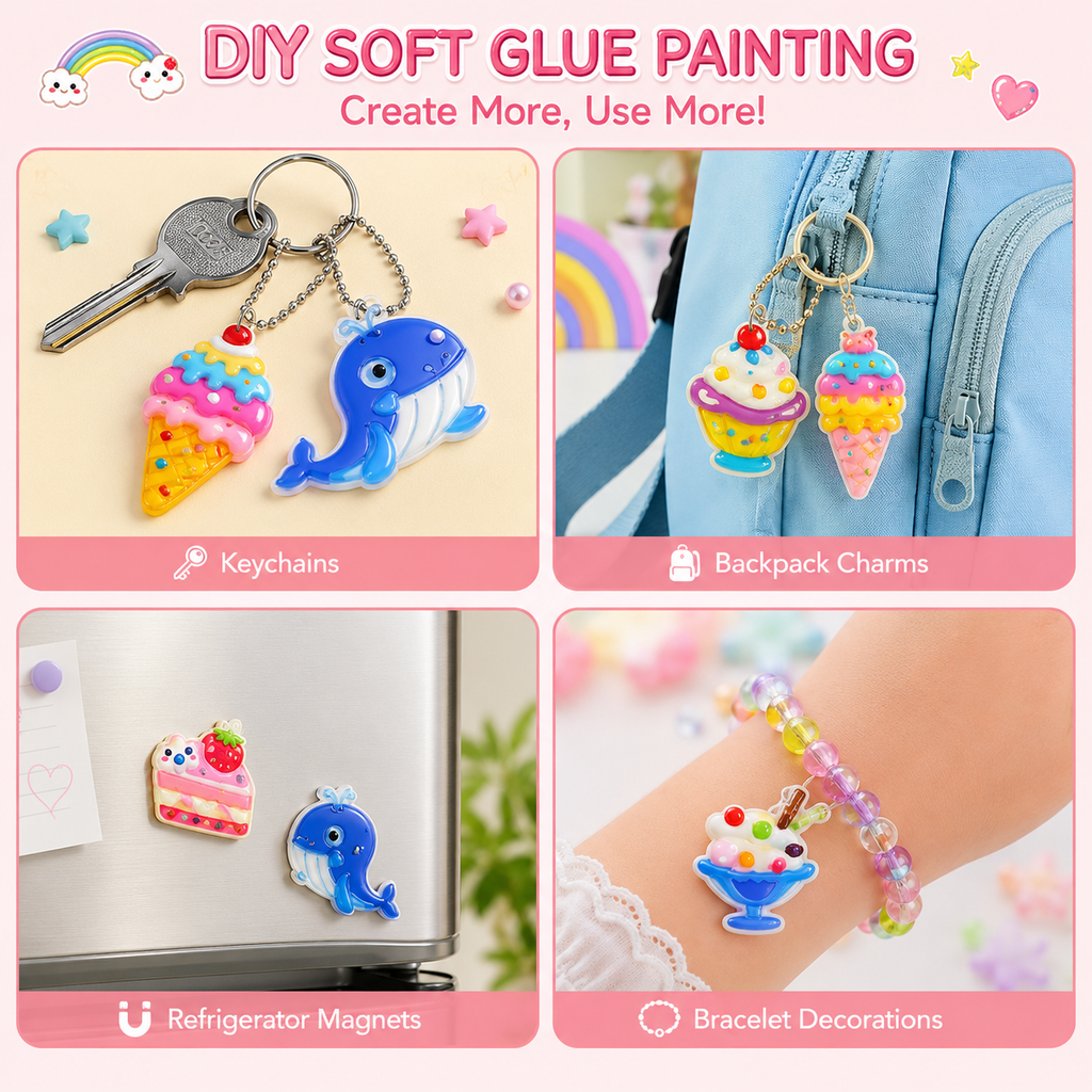 DIY Soft Gel Keychain Kit