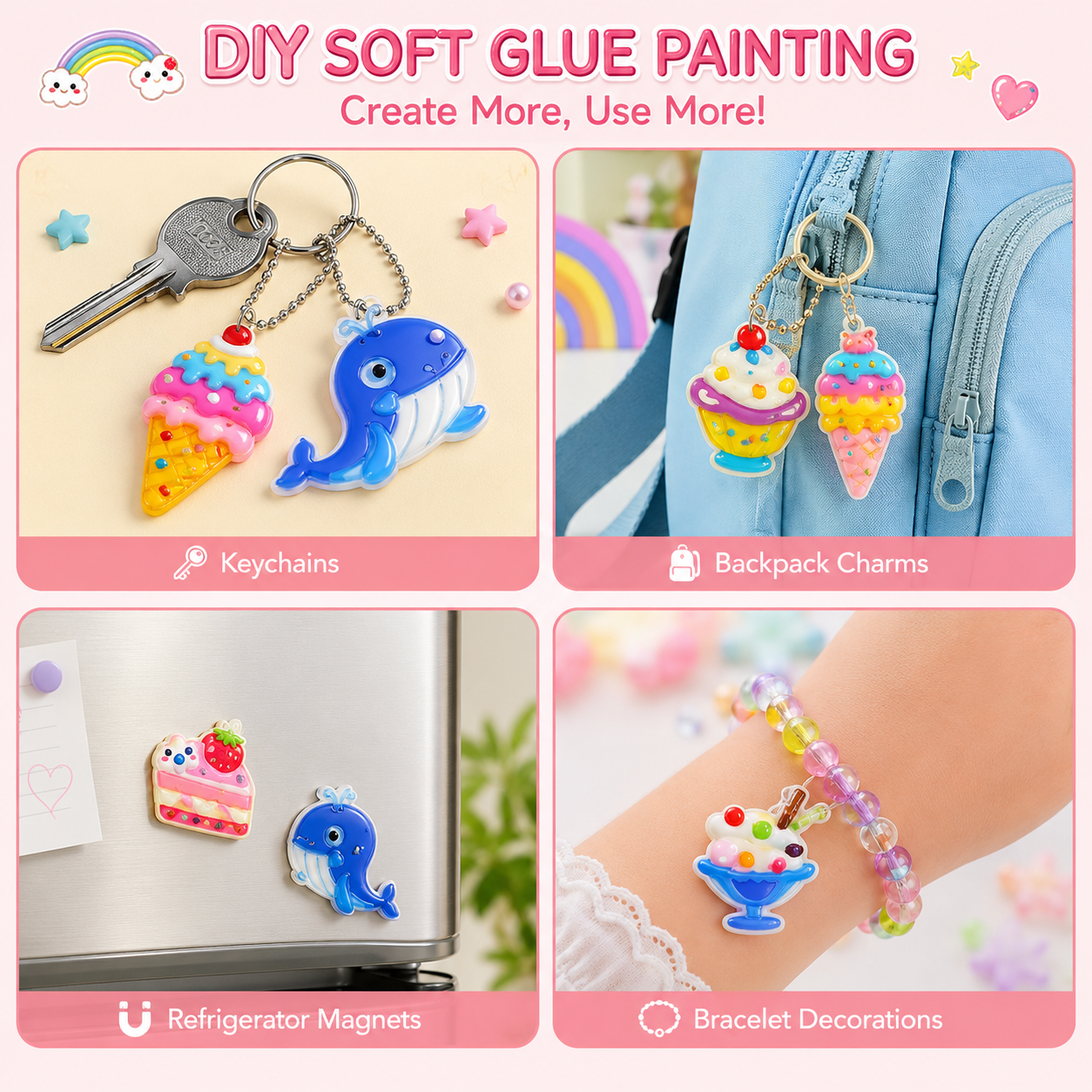 DIY Soft Gel Keychain Kit