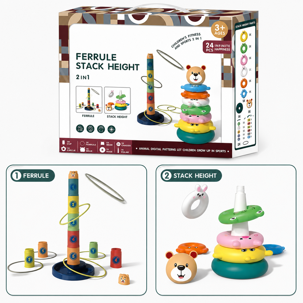 2-in-1 Ring Toss Game