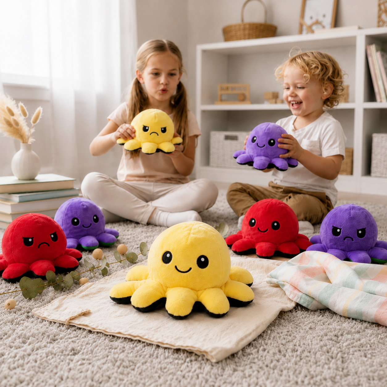 Rainbow Cuddle Octopus