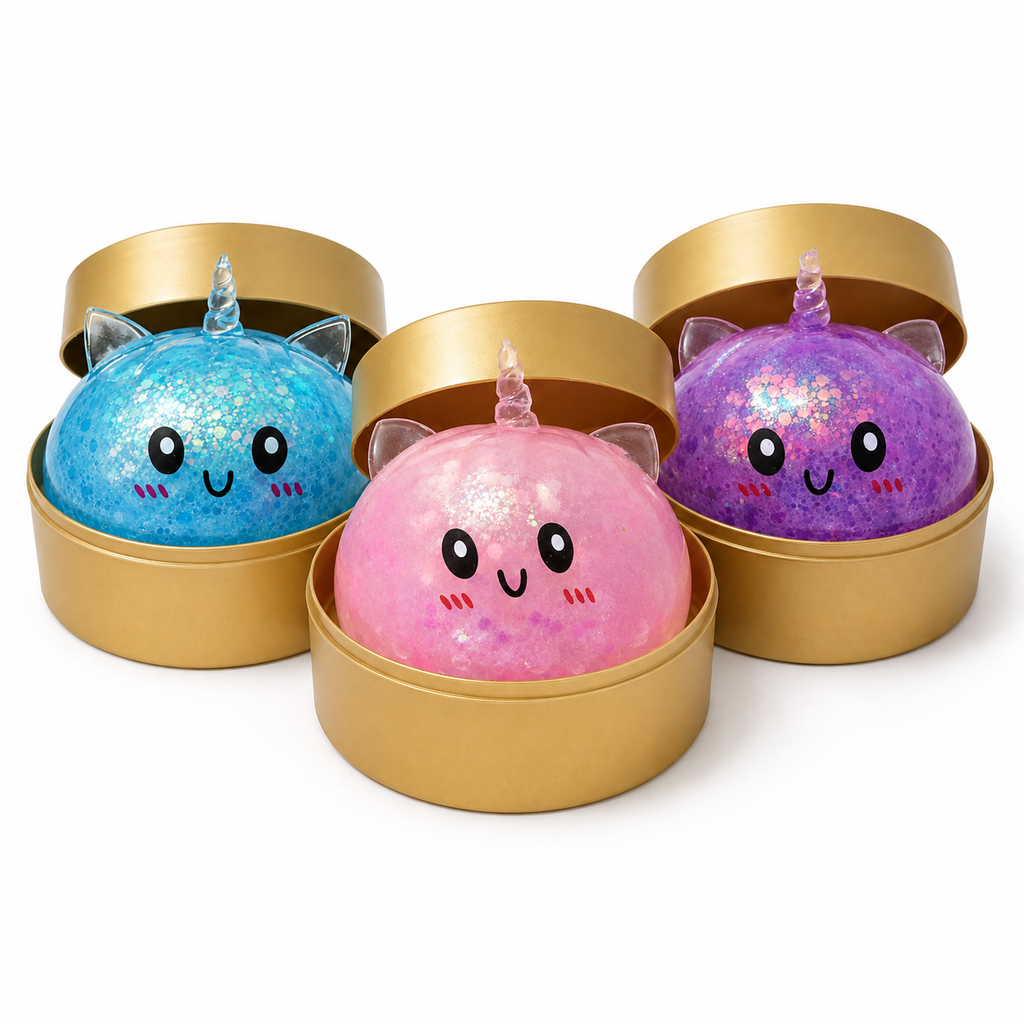Mystery Glitter Squishy Bun