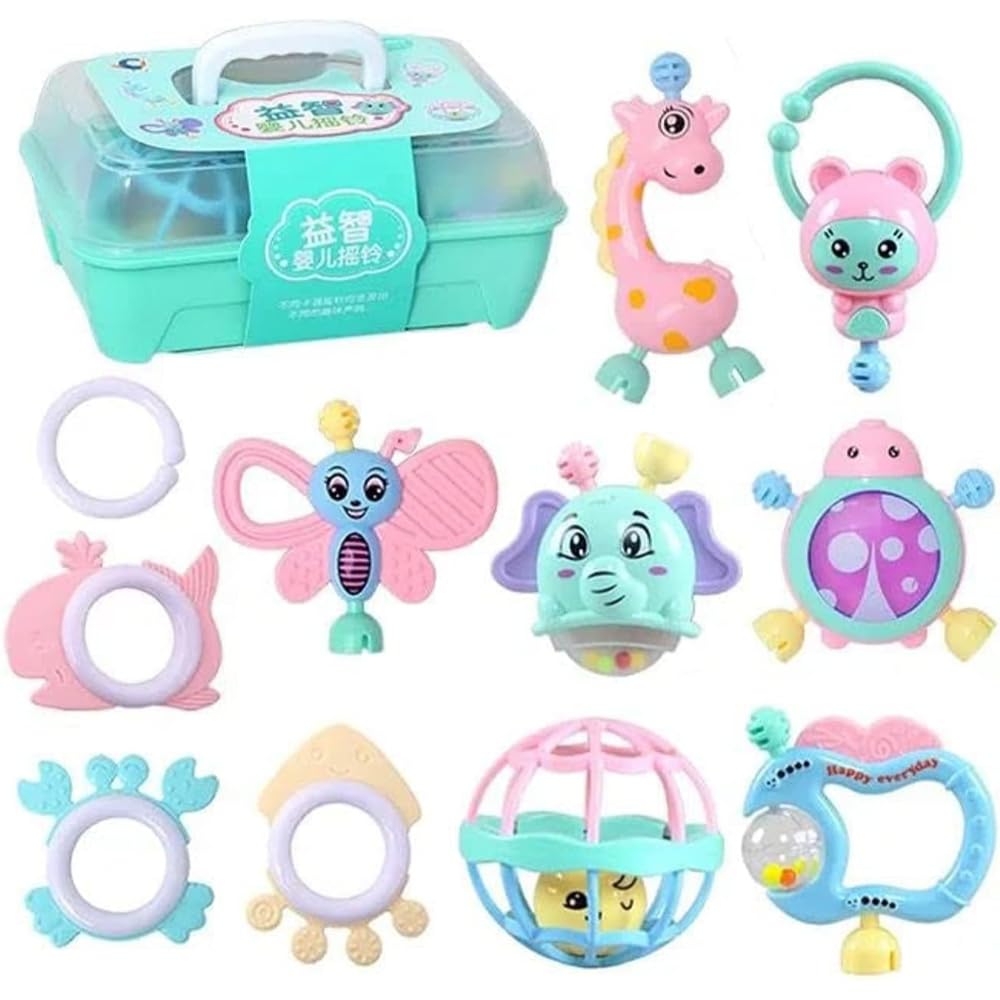 11-Piece Rattle & Teether Box