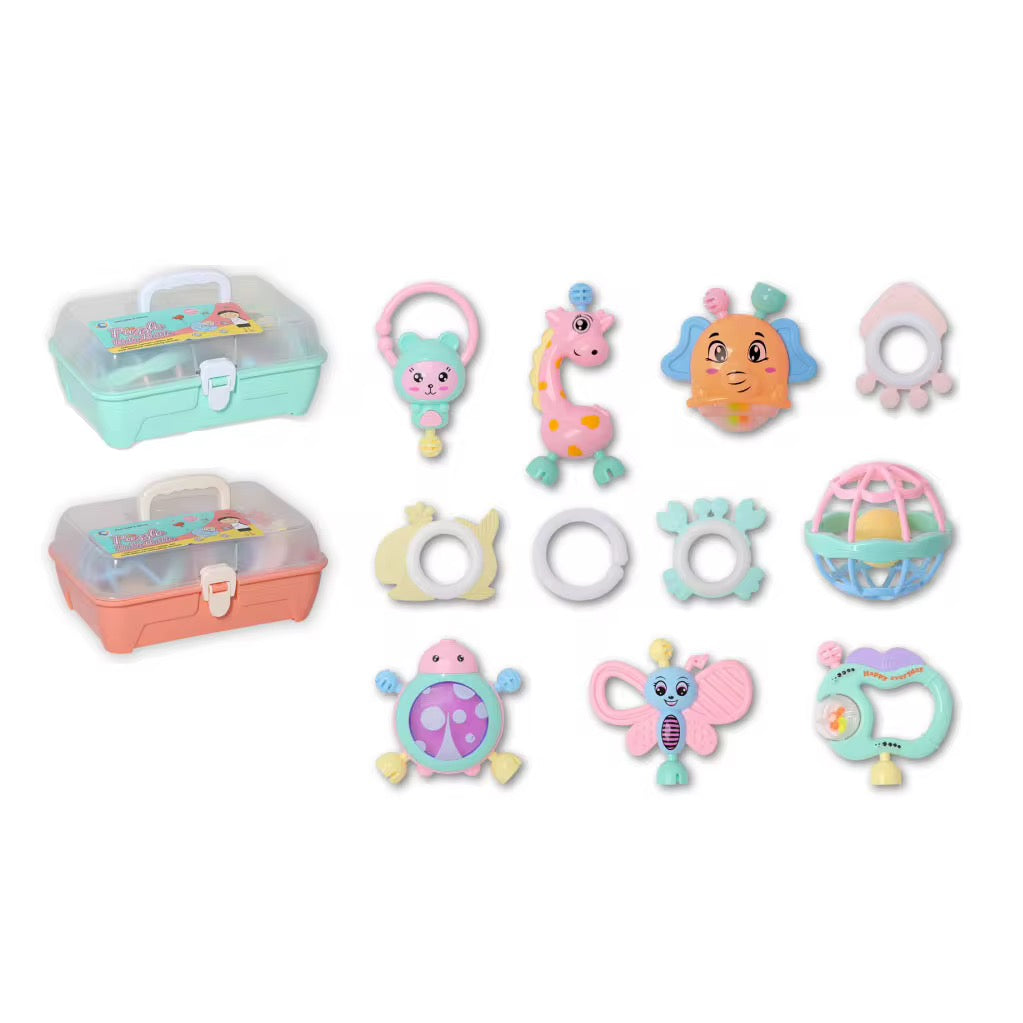 11-Piece Rattle & Teether Box