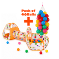 Ball Pit Playhouse & Tunnel + Pack of Balls