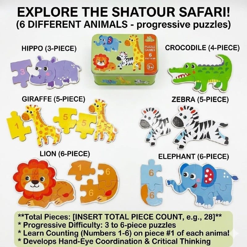Safari Match & Learn Puzzle