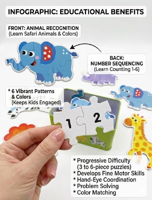 Safari Match & Learn Puzzle