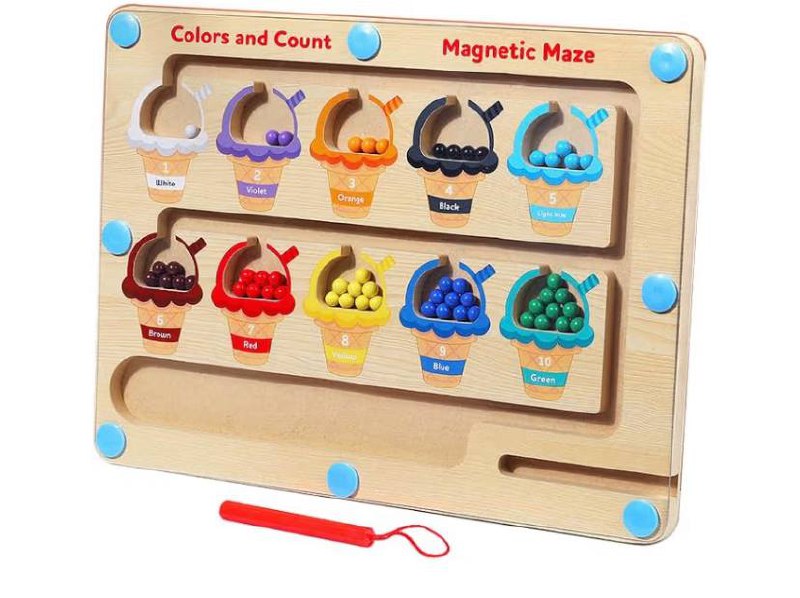 Wooden Magnet Ball Sorter