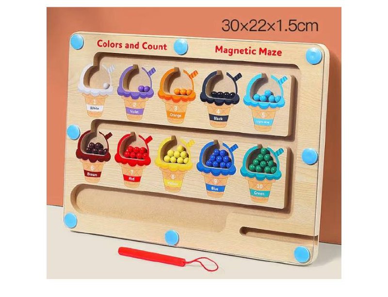 Wooden Magnet Ball Sorter