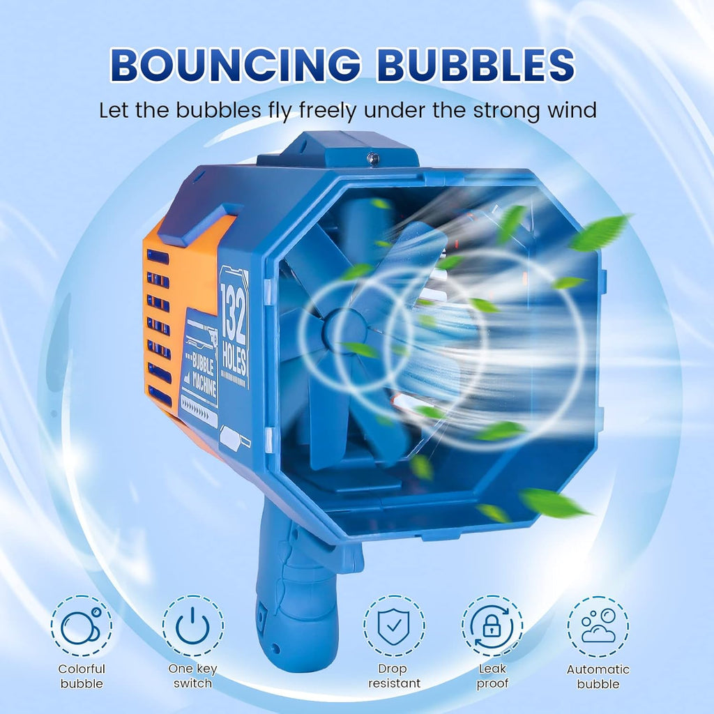 132-Hole Bubble Mega Blaster