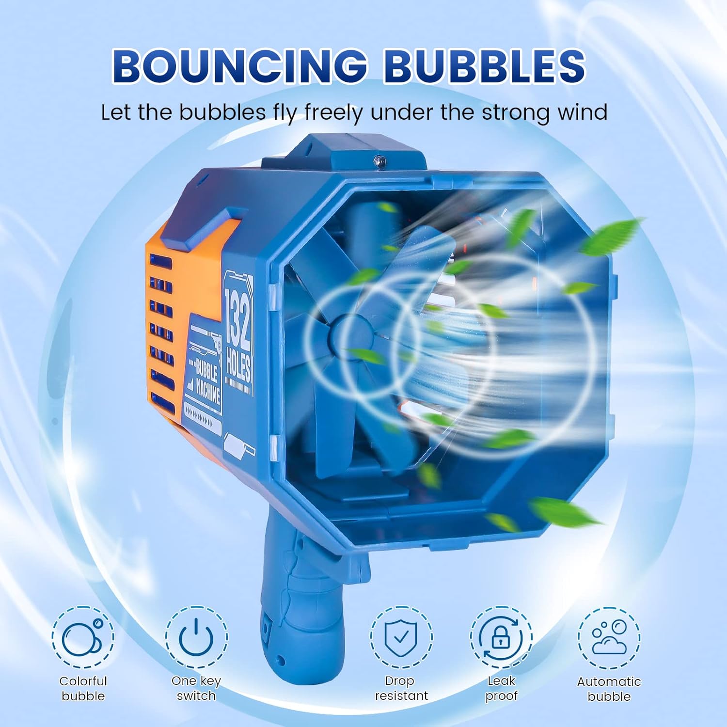 132-Hole Bubble Mega Blaster