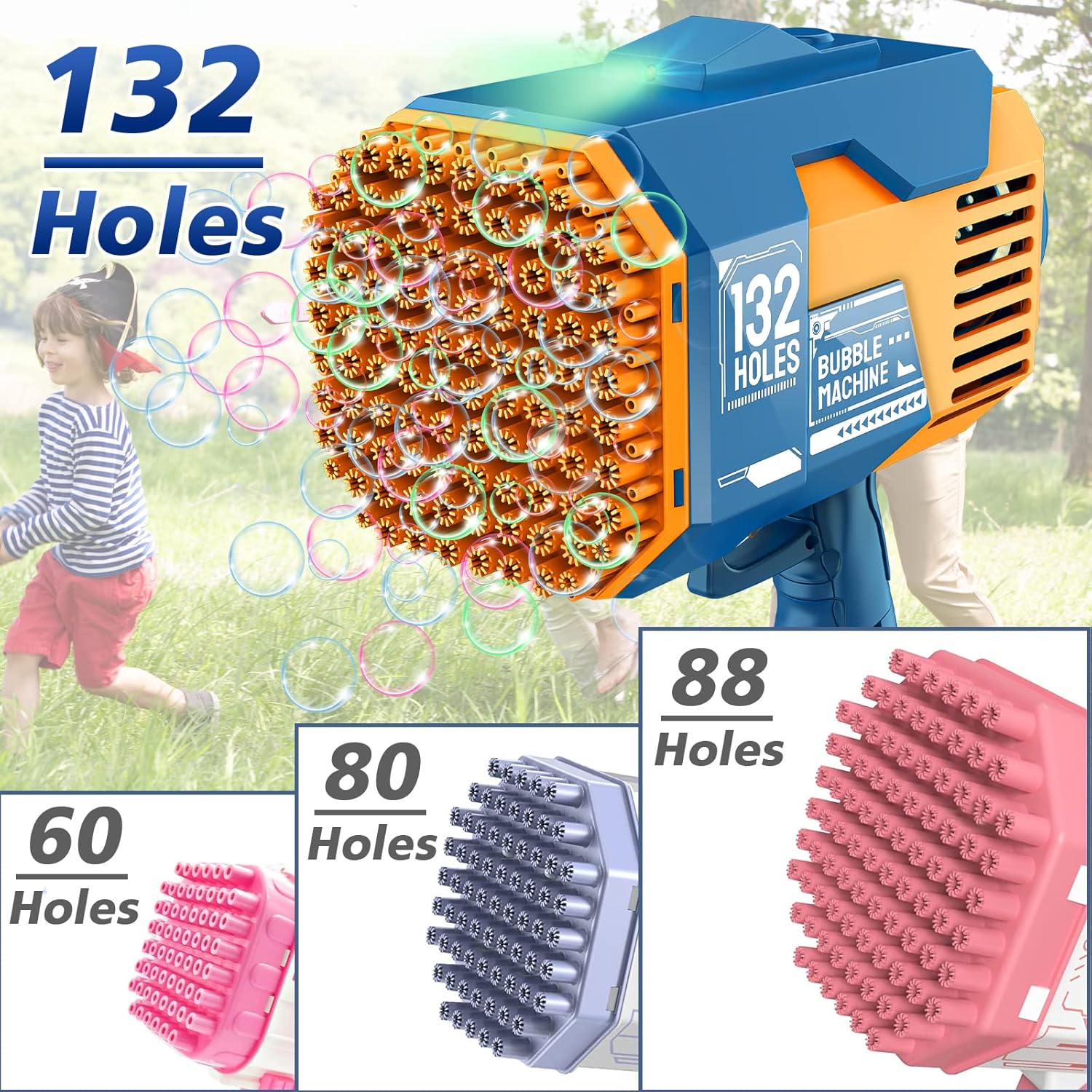 132-Hole Bubble Mega Blaster